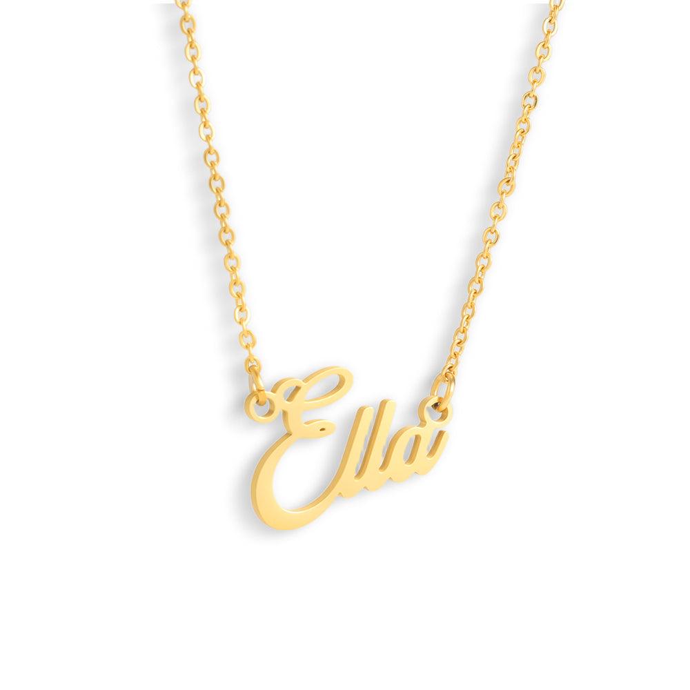 Personalized Nameplate Necklace – Cable Chain