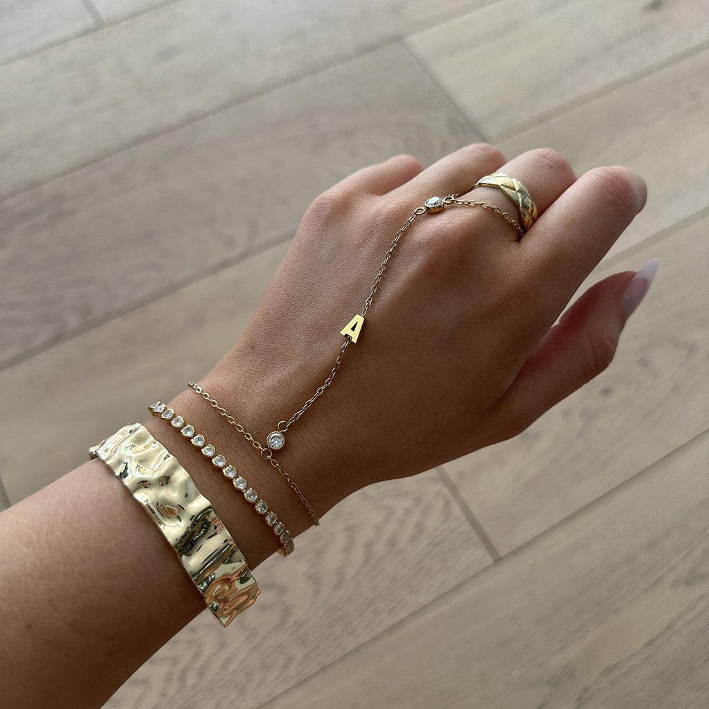 Custom/Personalized Letter Hand Chain